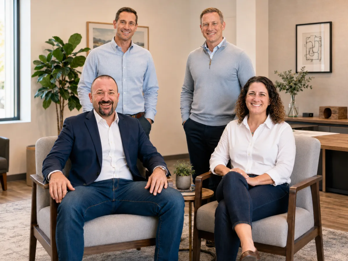 The Blackridge CFO Advisory team together in their office