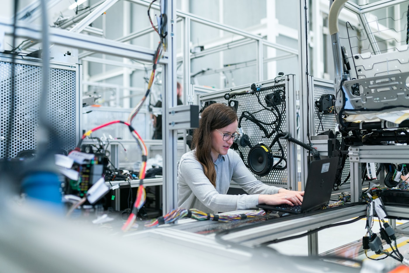 Manufacturing operation with machinery and skilled workers