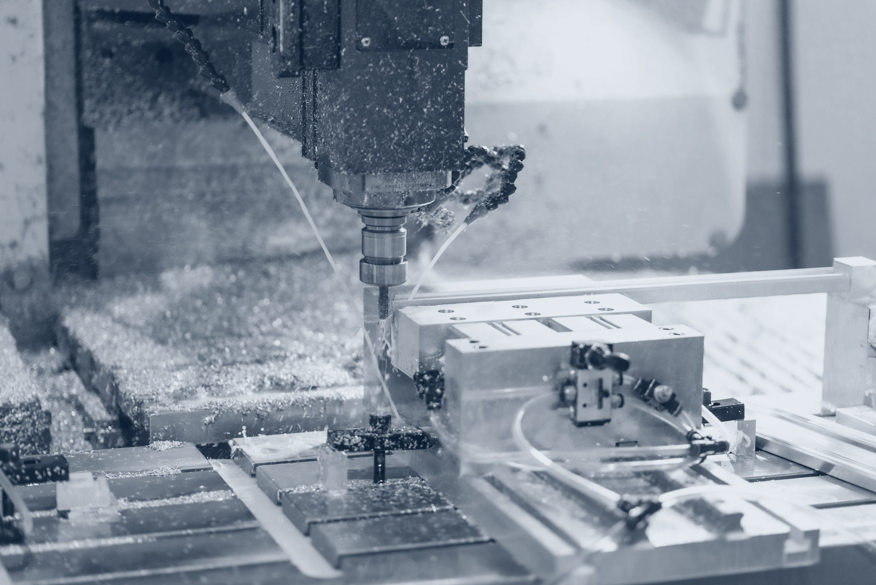 Machine shop production floor — Blackridge CFO Advisory serves manufacturers, distributors, and trades
